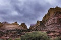 Navajo Dome and FernÃ¢â¬â¢s Nipple at Capitol Reef National Monument Royalty Free Stock Photo